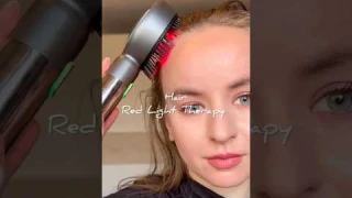 The electric waterproof scalp massager brush oil applicator red light therapy with Free Argan oil