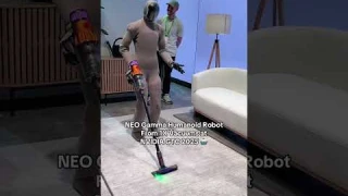 NEO Gamma Humanoid Robot Vacuums at Nvidia GTC 2025