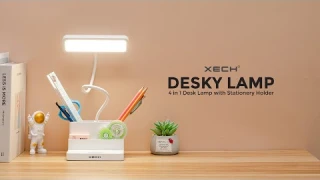XECH Desky Lamp with Pen Holder | Multifunctional Table Lamp