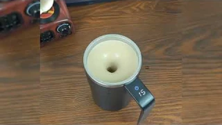 Self Stirring Mug, Auto Magnetic Coffee Mug with LED Display Temperature, Rechargeable