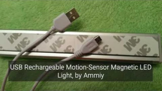 Reviews by JJ: The Ammiy USB Rechargeable Motion Sensor LED Magnetic Light