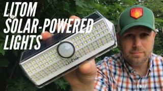 Newest Version: LITOM Solar Motion Sensor Wall Lights - Unboxing & Review