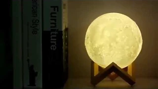 Led Moon Lamp – Night Light 3d 13cm Lunar Lamp – Battery Powered Colorful – Moon Light Lamps For Kid