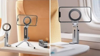 Magnetic Phone Tripod for iPhone Review 2025 - MA38 Portable Phone Holder Mini Tripod for Magsafe