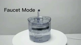 DownyPaws 2L Automatic Cat Water Fountain With Faucet Dog Water Dispenser Transparent Filter Drinker