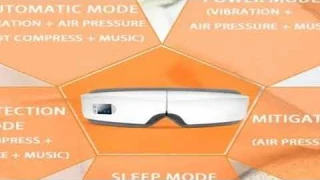 Review Eye Massager 4D Smart Airbag Vibration Eye Care Instrument Hot Compress Bluetooth Massage Gla