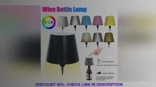 Portable Touch Table Lamp Wireless Wine Bottle Lamp Wine Bottles Light Dining Table Light Christmas