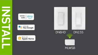 How to install the Leviton Decora Smart No Neutral Smart Switch, Smart Dimmer Switch & Wi-Fi Bridge