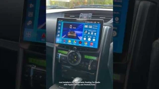 Installed a 10 Inch Double Din Detachable Floating QLED Car Radio with CarPlay & Android Auto