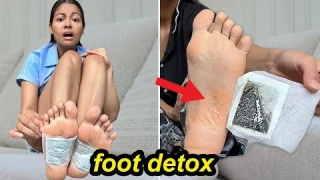 I tried VIRAL FOOT DETOX PADS & THIS HAPPENED!| are foot pads scam or legit? 😳