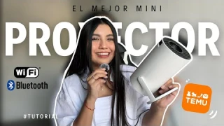 PASO A PASO Cómo CONFIGURAR el MEJOR mini PROYECTOR 📽️  | TEMU | #unboxing #tutorialvideo