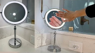Best LED Lighted Makeup Mirror! 10X Magnifying, Adjustable & Rechargeable | Nicesail Mirror Review