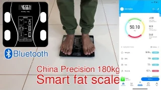 Smart fat scale up to 180kg with Bluetooth connection