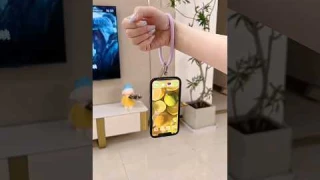 Hanging Ring Rope Mobile Phone Case | Silicone Loop Phone Lanyard #shorts