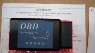 AccuRave ELM327 OBDII Diagnostic Code Reader Review
