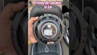 Fitting JBL Speaker in Car 🚘