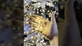 Viral Christmas Tree Lights You NEED This Year | Easy Install Diamond Cascade Lights! #christmastree