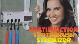 Unboxing | Punched-Free | Toothbrush Sterilizer | Toothpaste Dispenser #AutoToothpaste #SolarPowered