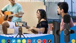 Wireless Lapel Microphone for iPhone/Android/ipad (Plug and Play)