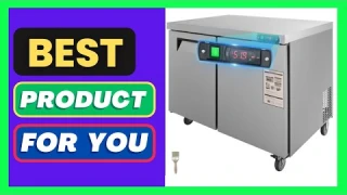 VEVOR Commercial Refrigerator, 48" Worktop Undercounter Refrigerator, 12.85 Cu. Ft Thick Stainless