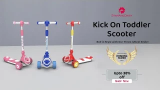 StarAndDaisy - Kick On Scooter Fun & Safe Ride, Kids' 3-Wheel Scooter