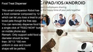 Smart Pet Camera, GULIGULI Movable Companion Robot for Pets, Dog Treat Camera, 1080P Full HD WiFi