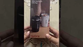 Insulated coffee mug with temperature display#coffee#mug#love#like#hair#review#youtubeshorts#love