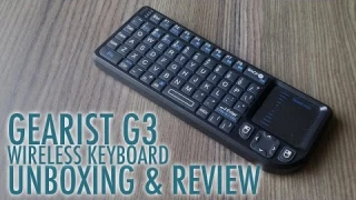 Unboxing & Review of Geartist G3 2.4G Wireless Mini Keyboard Touchpad Combo (2016 Version)