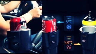 DC 12V Car Heating Cooling Cup 2 in 1 Car Office Cup Warmer Cooler Smart Car Cup Mug Holder