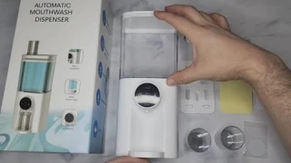 Touchless Automatic Mouthwash Dispenser for Bathroom Wall Mounted with 2 Magnetic Cups Review