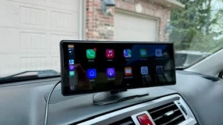 10.26" Wireless CarPlay Screen Review | Portable Touchscreen with 4K Dash Cam, GPS & Voice Control