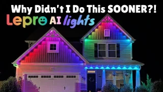 One Install=All-Year-Round! Best Permanent Outdoor Lights Lepro E1 AI Smart Eave Lights Review