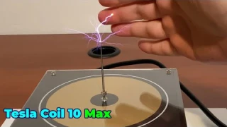 Tesla Coil 10 Max Tested: Touchable Bluetooth Music Tesla Coil ⚡  Gadgetify