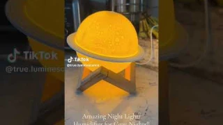 ✨Transform your space with the 2-in-1 Moon Lamp Humidifier!