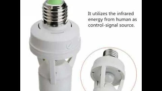 New 360 Degrees 60W PIR Induction Motion Sensor IR infrared Human E27 Plug Socket Switc