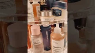 DreamGenius Makeup Organizer 360 Degree Rotating Adjustable Multi Function Acrylic Cosmetic Storage,