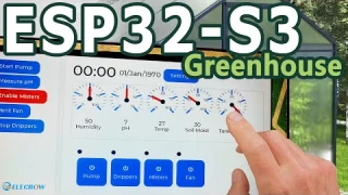 ESP32S3  DIY Smart Greenhouse | Elecrow Advance 7" Touch Display Project | ESP32-S3 | ESP32 Lora