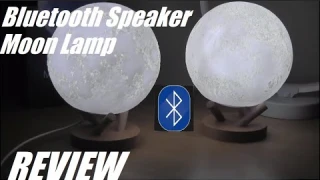 REVIEW: Moon Lamp w. Bluetooth Speaker - Upgraded Cool LED Mood Light!