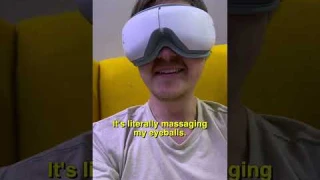Trying Out an Eye Massager for the First Time