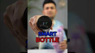 Smart water bottle with temperature led display perfect for hot and cold drinks #waterbottle #tech