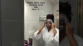 Night skin care routine   Used Dr.Organics Tea Tree Face Wash & GARNIER Pure Active 3 in 1 Charcoal