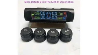 Review Quality Solar Energy Smart Car TPMS Tire Pressure Monitoring System Digital LCD Display Auto