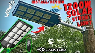 Outdoor Solar Street Light on Amazon - Install/Review