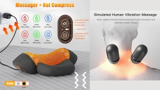 Best Electric Cervical Pillow Review 2025 | Heated Neck Massager + Memory Foam + Traction!