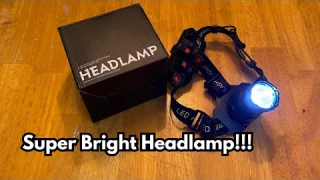 #Rechargeable #Headlamp LED Head Lamp with 9 Modes, Zoomable Super Bright Headlamp #review
