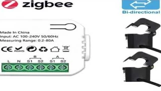 REVIEW Tuya Smart ZigBee Energy Meter Bidirection 1, 2 Channel with Current Transformer Clamp App Mo