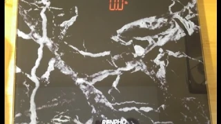 RENPHO Large Platform Precision Digital Bathroom Scale with Hidden LED Display, Black