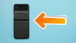 Samsung Galaxy Z Flip 4 Official Leather Cover Case Review!