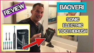 Sonic Electric Toothbrush with 8 Brush Heads for Adults, BAOVERI