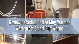Review Defashun Coffee Mug Warmer Waterproof Smart Cup Warmer with 3 Temperature Setting for Warming